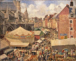 La fiera di Dieppe, mattina soleggiata, 1901
